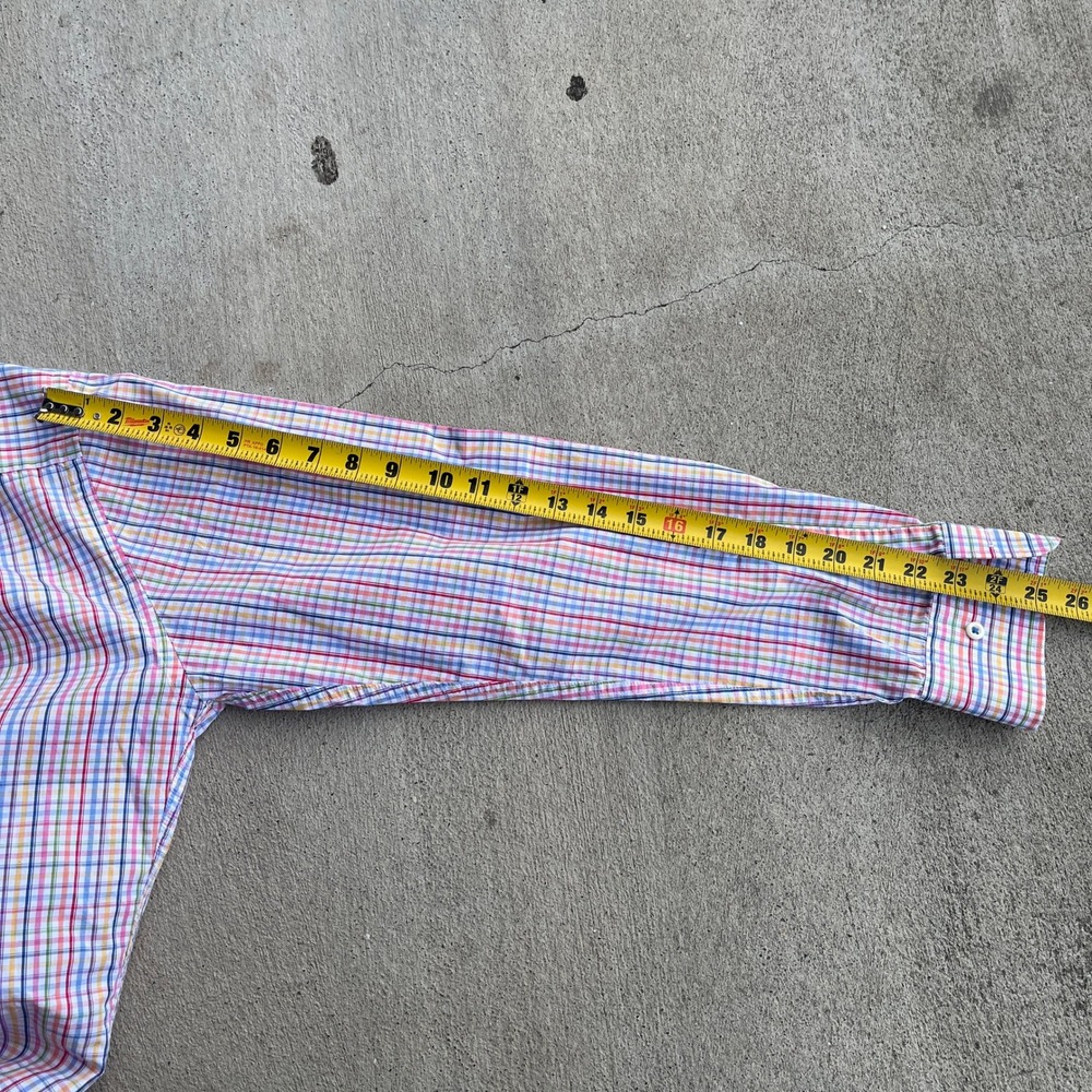 Peter Millar Multi-Colored Plaid Button-Down Shir… - image 5